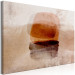 Canvas Art Print Abstraction (1-piece) - light sepia and amber watercolors 144068 additionalThumb 2