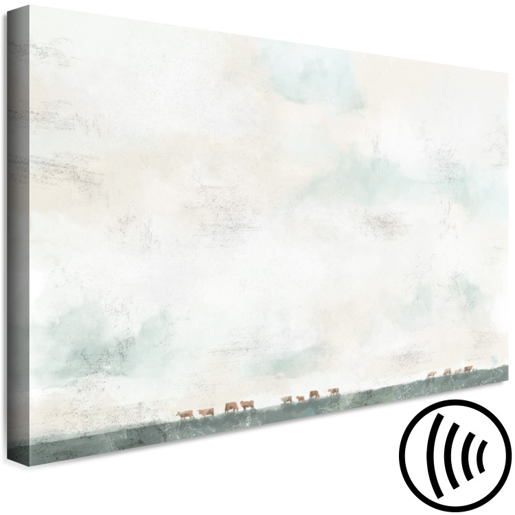 Canvas Print Prairie View (1-piece) - abstraction with animals against the sky 145368 additionalImage 6