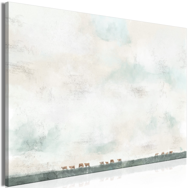 Canvas Print Prairie View (1-piece) - abstraction with animals against the sky 145368 additionalImage 2