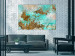 Canvas Turquoise Structures (1-piece) - irregular abstraction 146568 additionalThumb 3