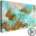 Canvas Turquoise Structures (1-piece) - irregular abstraction 146568 additionalThumb 6
