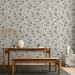 Modern Wallpaper Vintage Style Meadow - Sketches of Flowers in Black and White Colors 149868 additionalThumb 5