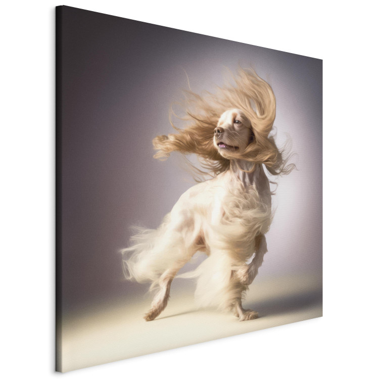 Canvas AI Dog Cocker Spaniel - Long-Haired Animal in the Wind - Square 150268 additionalImage 2