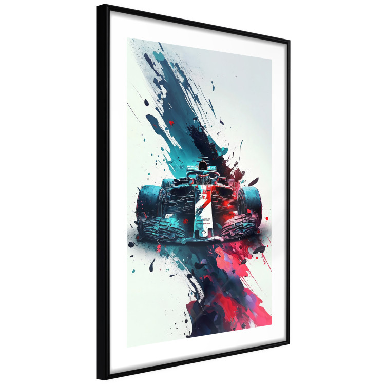 Poster Formula 1 - Racing Car in Blots of Paint 150668 additionalImage 7