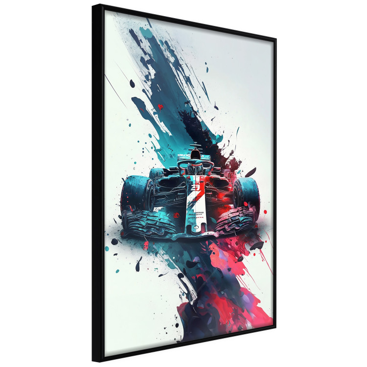 Poster Formula 1 - Racing Car in Blots of Paint 150668 additionalImage 5