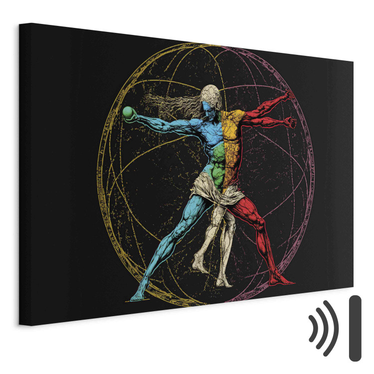 Canvas Art Print The Vitruvian Athlete - A Composition Inspired by Da Vinci’s Work 151068 additionalImage 8