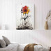 Canvas Print Graffiti Flower - Colorful Composition on the Wall Inspired by Banksy Style 151768 additionalThumb 3