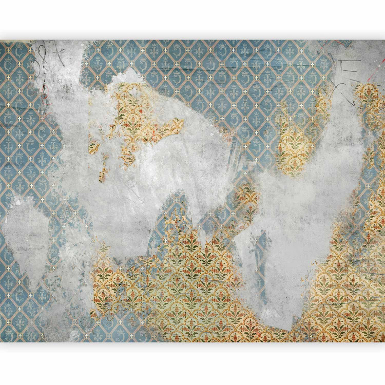Photo Wallpaper Remnants of the Past - Retro-style Ornament Layer on a Raw Background 60868 additionalImage 1
