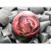 Wall Mural Abstract Rose - Background with Pieces of Gray Stone and Red Sphere 60968 additionalThumb 5