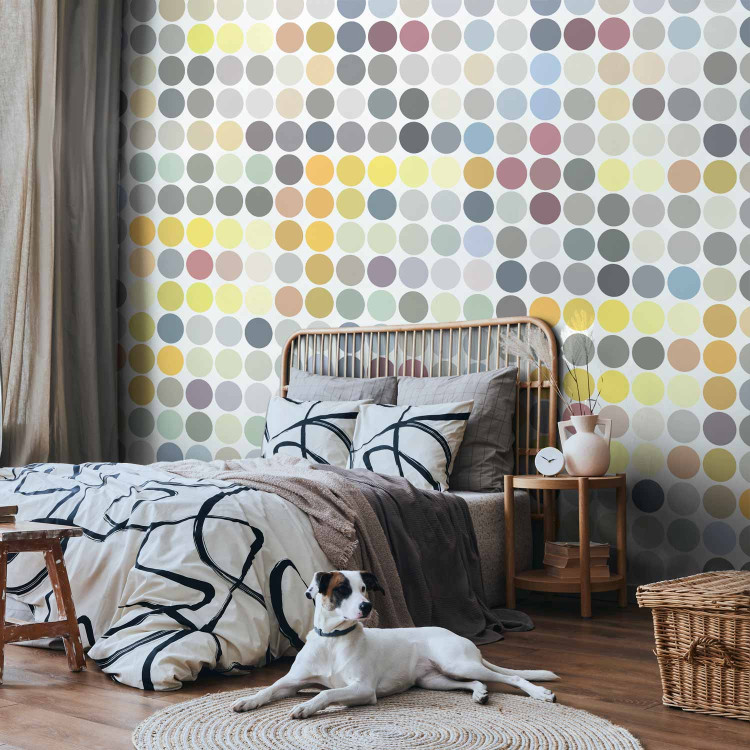 Wall Mural Colored polka dots 61068 additionalImage 2