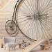 Photo Wallpaper Vintage Bicycle - Old retro-style bicycle with a big wheel in sepia 61168 additionalThumb 6