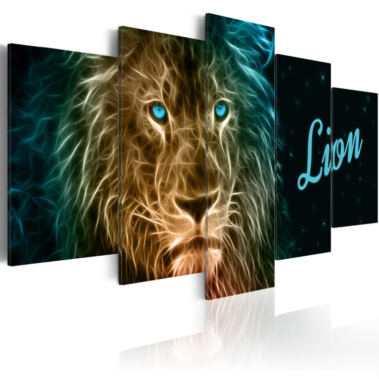 Canvas Print Gold lion 61768 additionalImage 2