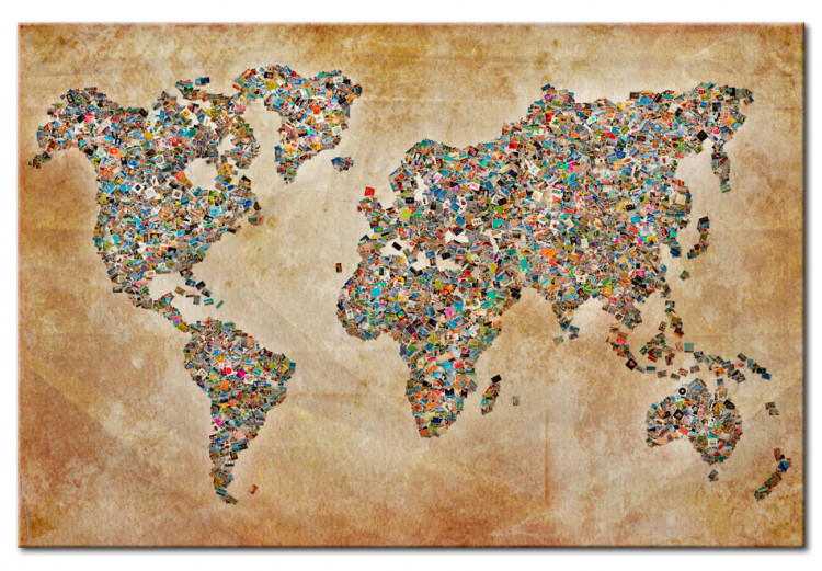 Decorative Pinboard Postcards from the World [Cork Map] 92168 additionalImage 2