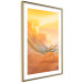 Wall Poster Airplanes in Clouds - Flight amidst thick clouds and orange sky 114378 additionalThumb 8