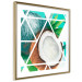 Poster Coconut (Square) - geometric abstraction with a tropical fruit 114578 additionalThumb 6