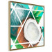 Poster Coconut (Square) - geometric abstraction with a tropical fruit 114578 additionalThumb 14