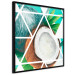 Poster Coconut (Square) - geometric abstraction with a tropical fruit 114578 additionalThumb 12