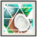 Poster Coconut (Square) - geometric abstraction with a tropical fruit 114578 additionalThumb 18