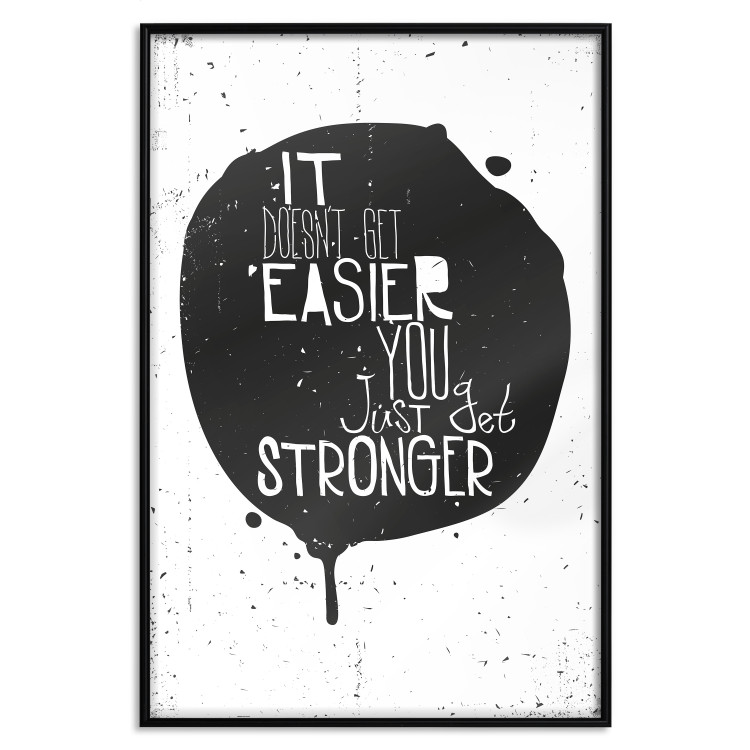 Poster Motivational quote - black and white composition with English texts 115078 additionalImage 20