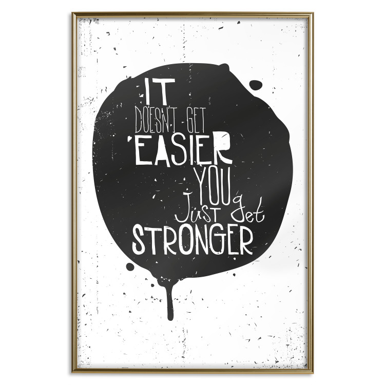 Poster Motivational quote - black and white composition with English texts 115078 additionalImage 19