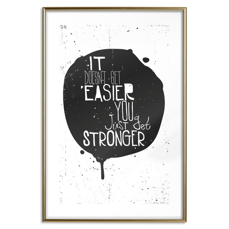 Poster Motivational quote - black and white composition with English texts 115078 additionalImage 14