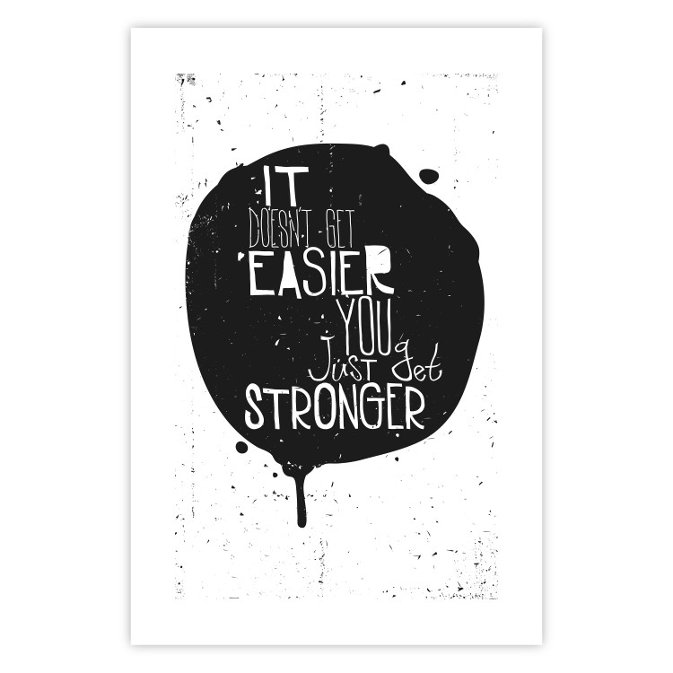 Poster Motivational quote - black and white composition with English texts 115078 additionalImage 18