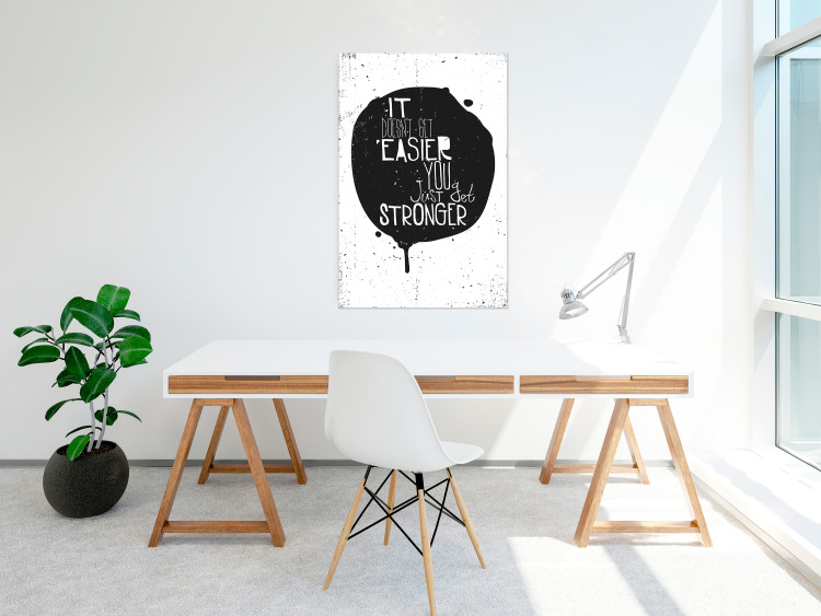 Poster Motivational quote - black and white composition with English texts 115078 additionalImage 17