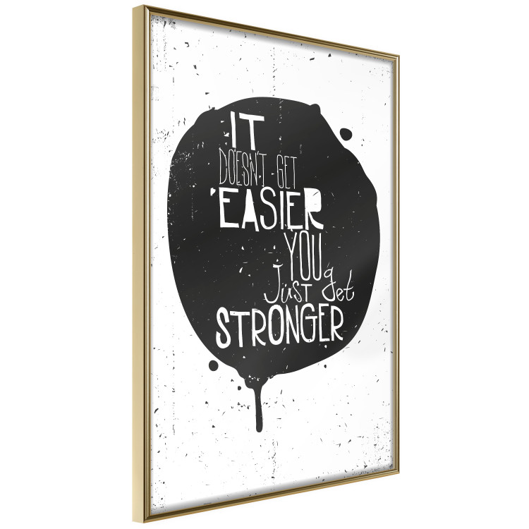 Poster Motivational quote - black and white composition with English texts 115078 additionalImage 12