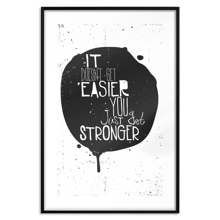 Poster Motivational quote - black and white composition with English texts 115078 additionalImage 15