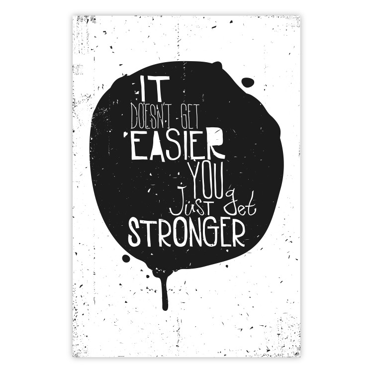 Poster Motivational quote - black and white composition with English texts 115078