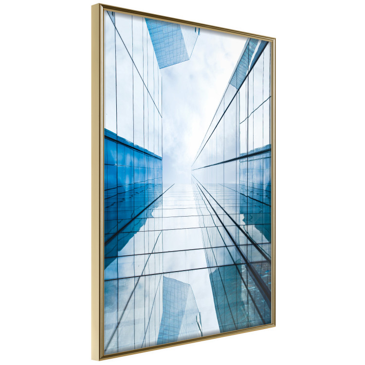 Poster Modern Skyscraper - blue sky amidst glass architecture 116678 additionalImage 14