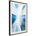 Poster Modern Skyscraper - blue sky amidst glass architecture 116678 additionalThumb 3