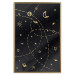Poster Magical Galaxy - golden stars and symbols on a background of dark cosmos 117778 additionalThumb 20