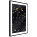 Poster Magical Galaxy - golden stars and symbols on a background of dark cosmos 117778 additionalThumb 3