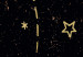 Poster Magical Galaxy - golden stars and symbols on a background of dark cosmos 117778 additionalThumb 5