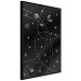 Poster Magical Galaxy - golden stars and symbols on a background of dark cosmos 117778 additionalThumb 6