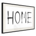Wall Poster Black Home - black and white simple composition with English text 119278 additionalThumb 3