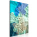 Canvas Print Sea turquoise - abstract stains on the background of crumpled paper 122278 additionalThumb 2