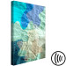 Canvas Print Sea turquoise - abstract stains on the background of crumpled paper 122278 additionalThumb 6