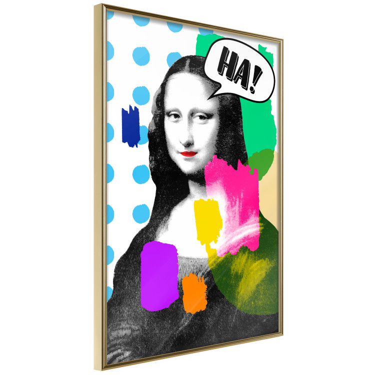 Poster Mona Lisa Pop Art - portrait of a woman in an abstract colorful motif 122378 additionalImage 12
