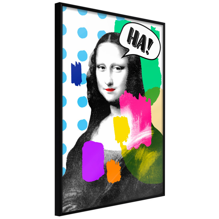 Poster Mona Lisa Pop Art - portrait of a woman in an abstract colorful motif 122378 additionalImage 9