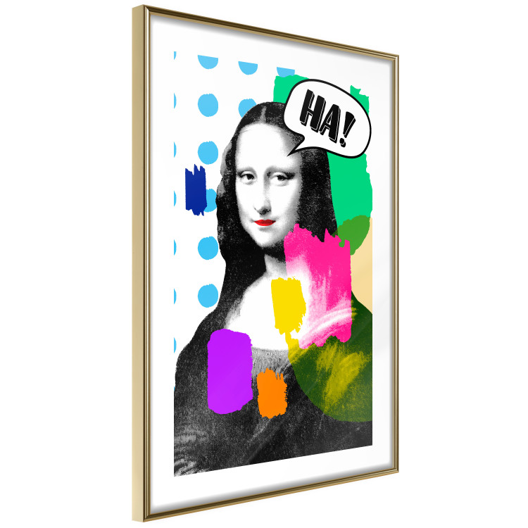 Poster Mona Lisa Pop Art - portrait of a woman in an abstract colorful motif 122378 additionalImage 5