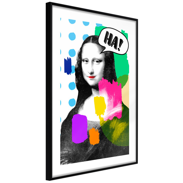 Poster Mona Lisa Pop Art - portrait of a woman in an abstract colorful motif 122378 additionalImage 6