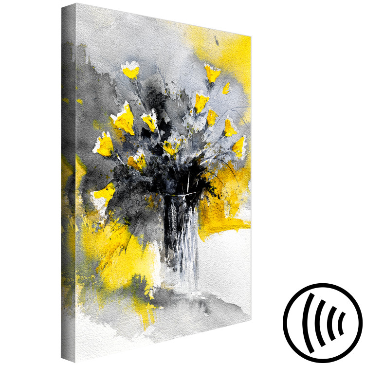 Canvas Bouquet of Colours (1 Part) Vertical Yellow 123078 additionalImage 6