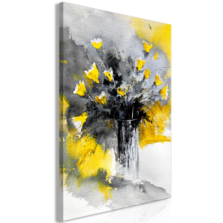 Canvas Bouquet of Colours (1 Part) Vertical Yellow 123078 additionalImage 2