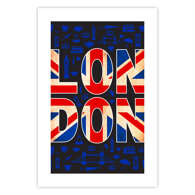 Wall Poster City of Culture - design with UK flag motif and icon background 123578 additionalImage 19