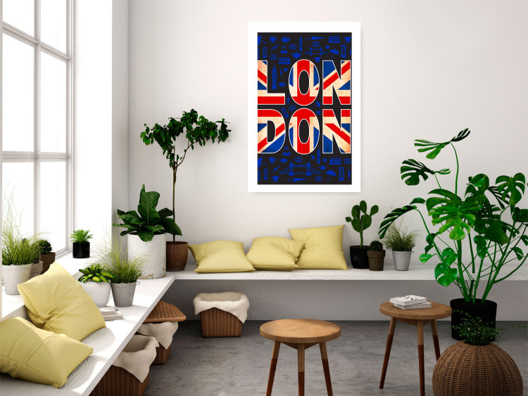 Wall Poster City of Culture - design with UK flag motif and icon background 123578 additionalImage 4