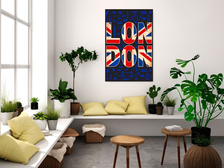 Wall Poster City of Culture - design with UK flag motif and icon background 123578 additionalImage 23