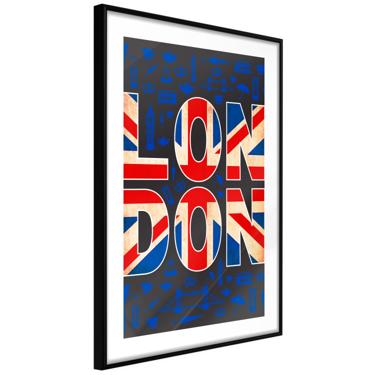 Wall Poster City of Culture - design with UK flag motif and icon background 123578 additionalImage 11