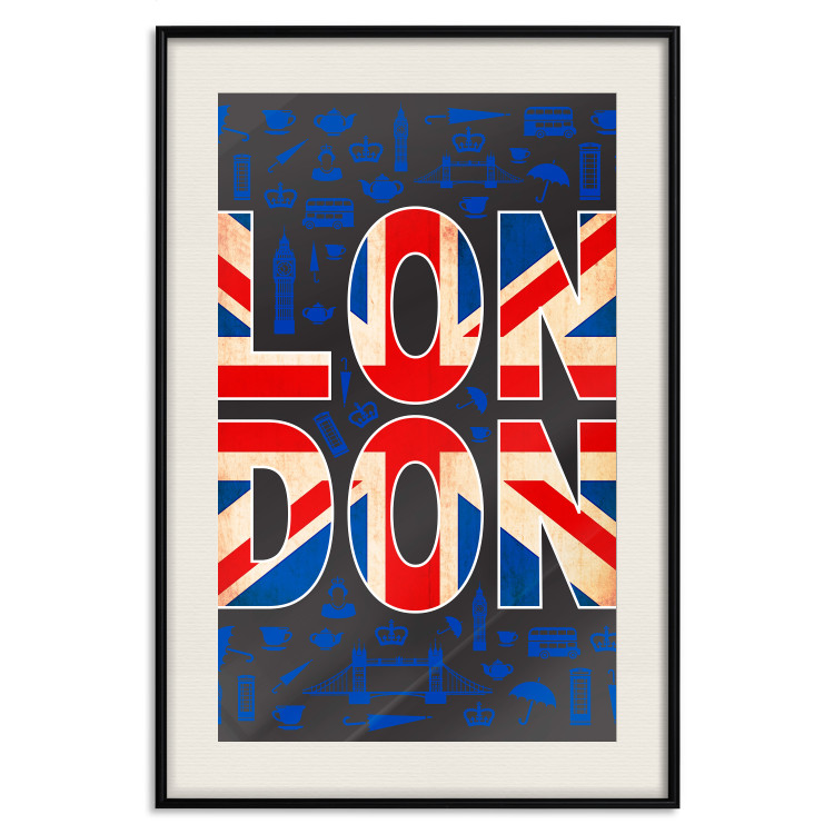 Wall Poster City of Culture - design with UK flag motif and icon background 123578 additionalImage 18